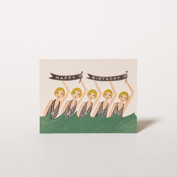 Synchronized Birthday Geburtstagskarte Im Angebot