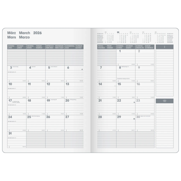 Buchkalender Premium Mod. 739 2026 „SlimLine“ | 170×240 mm, Kunststoff Online-Schn?ppchen – Bild 2