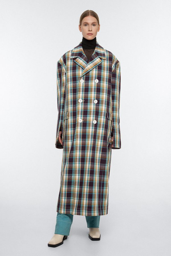 DOUBLE-BREASTED RELAXED OVERCOAT Angebot – Bild 3